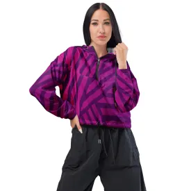 🔥 Zilla Women’s Cropped Windbreaker – Lightweight, Water-Resistant & Trail-Ready Style