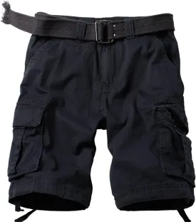 AKARMY Men's Camo Cargo Shorts Outdoor Multi-Pocket Cotton Casual Shorts with No Belt