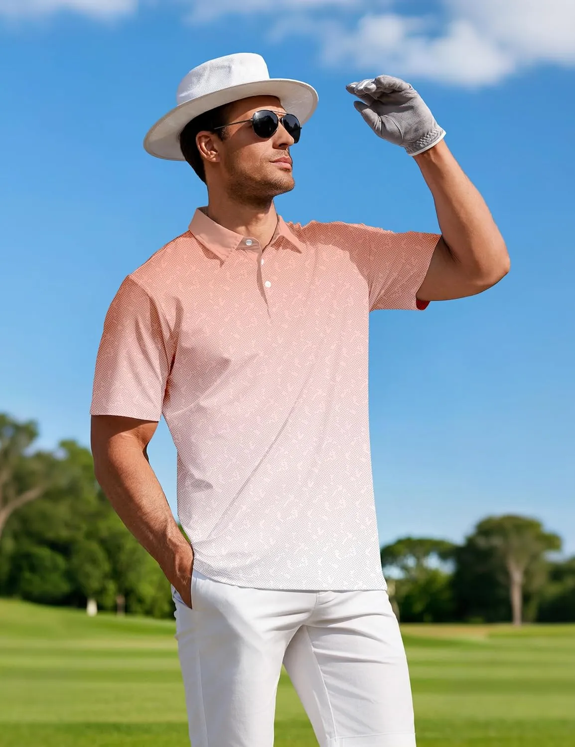 APTRO Mens Polo Shirt Short Sleeve Performance Golf Shirts Moisture Wicking Dry Fit Casual Quick-Dry T-Shirt
