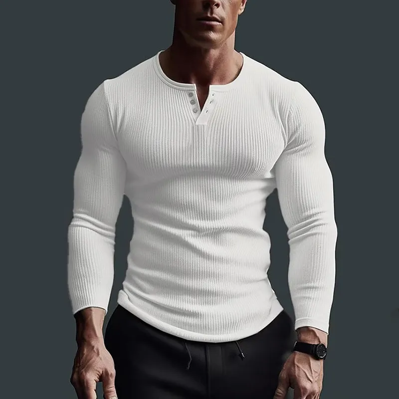 Aule Ribbed Henley Shirt
