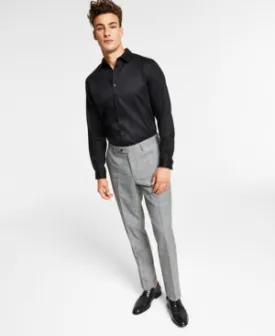 Bar III Mens Slim fit Dress Pants 30 / 30 Black Plaid