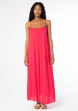 Bohemian High Slit Spaghetti Strap Maxi Dress