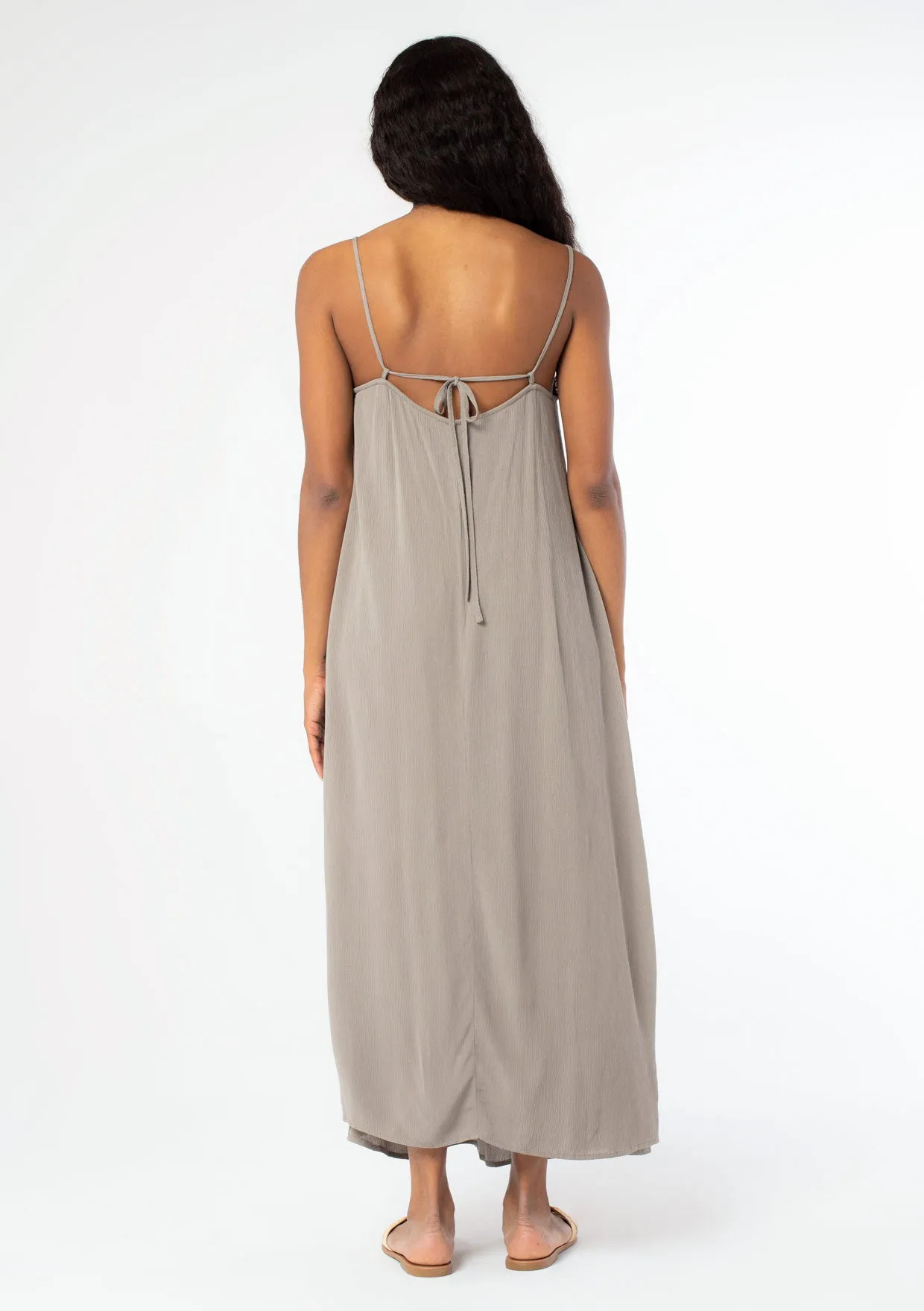 Bohemian High Slit Spaghetti Strap Maxi Dress