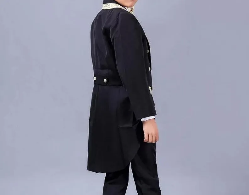 Boys formal wedding Tuxedo long tail suit