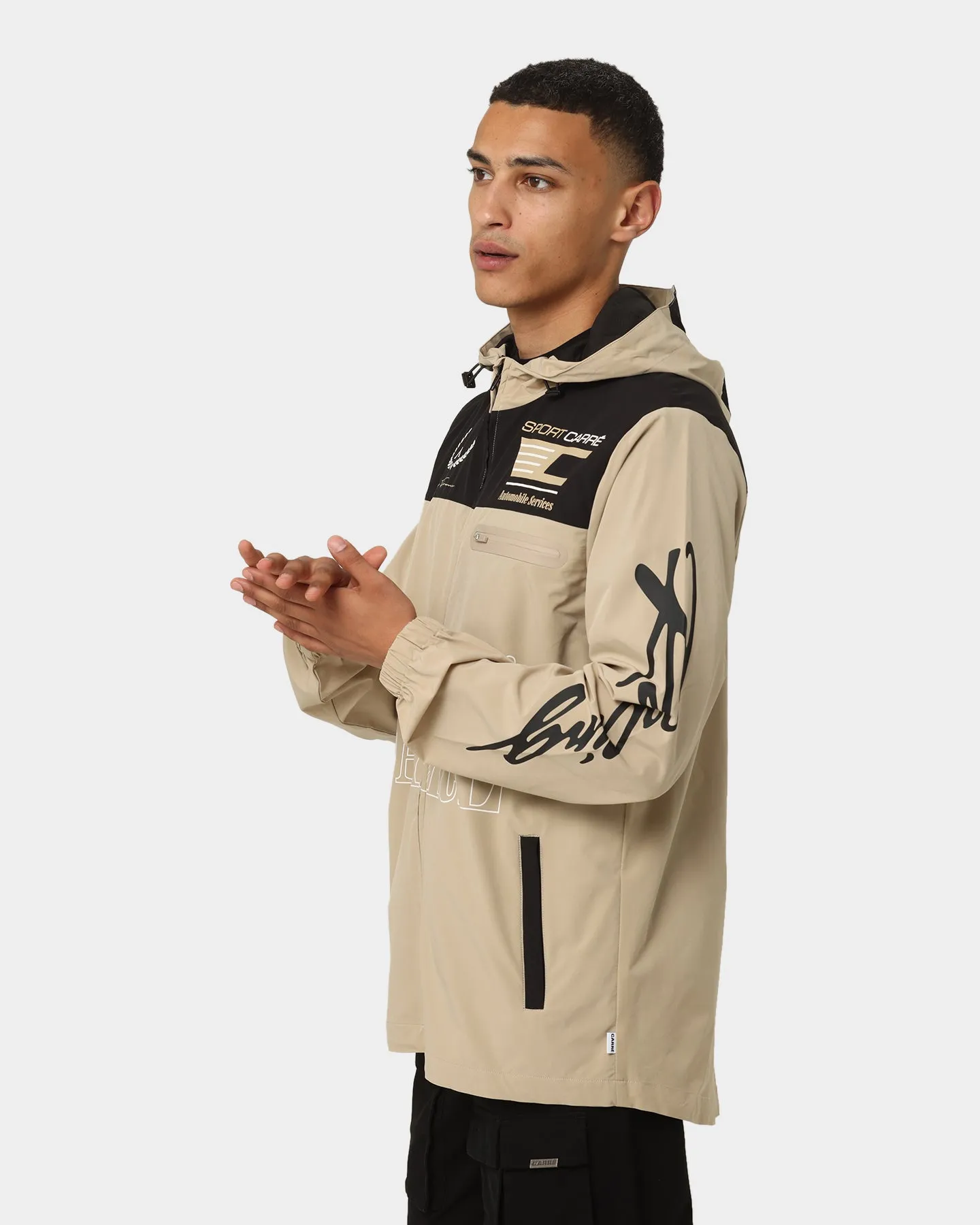 Carré Automobile Motion Windbreaker Jacket Stone