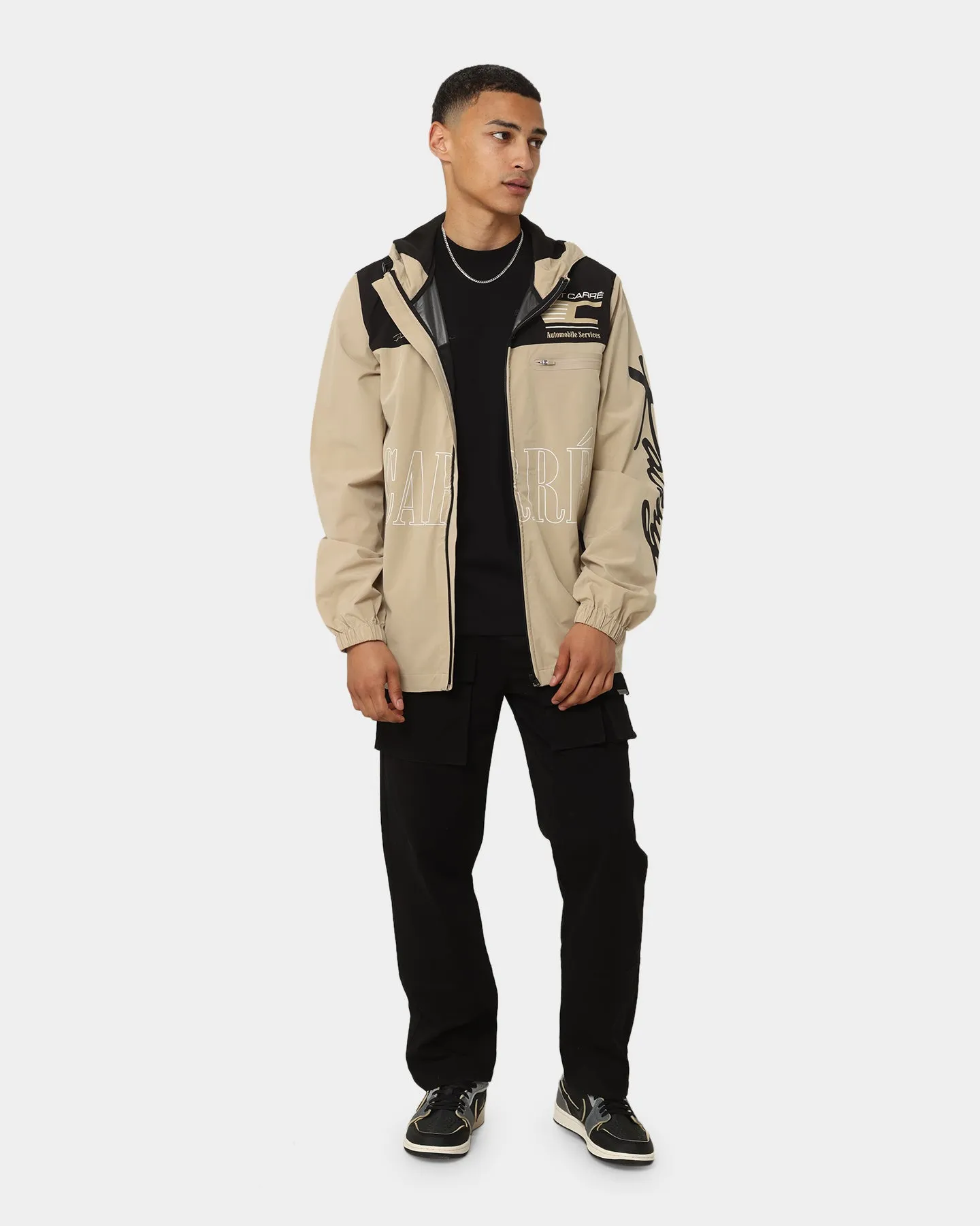 Carré Automobile Motion Windbreaker Jacket Stone