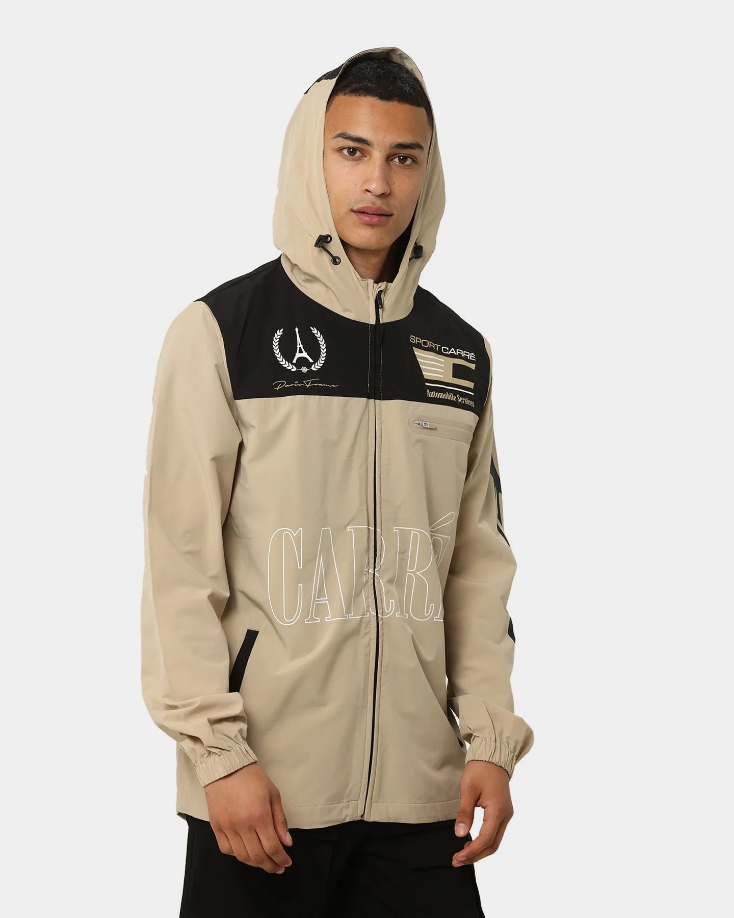 Carré Automobile Motion Windbreaker Jacket Stone
