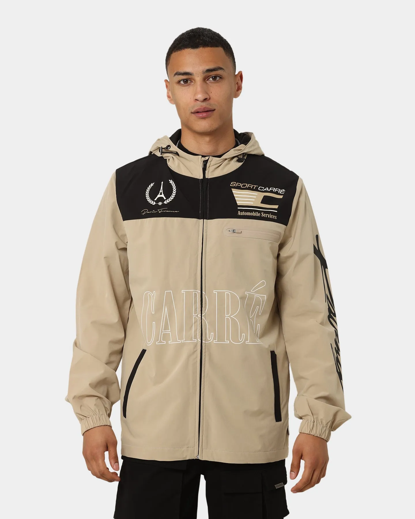 Carré Automobile Motion Windbreaker Jacket Stone