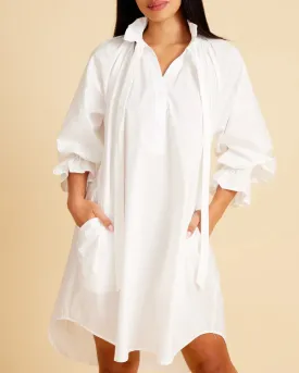 CC SHIRT DRESS WHITE