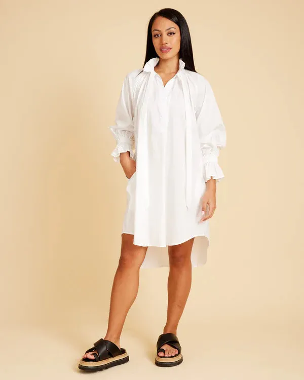 CC SHIRT DRESS WHITE