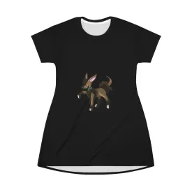 Chiwuahun All Over Print T-Shirt Dress