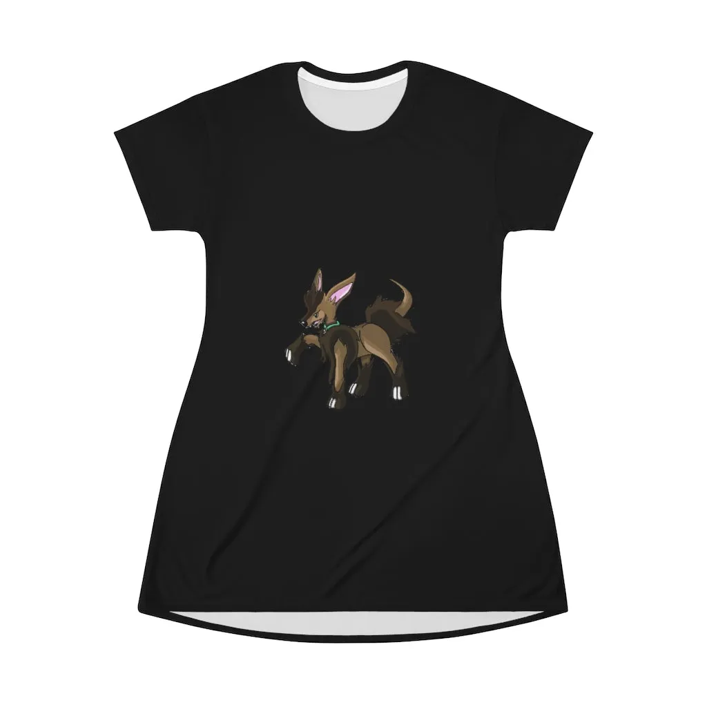 Chiwuahun All Over Print T-Shirt Dress