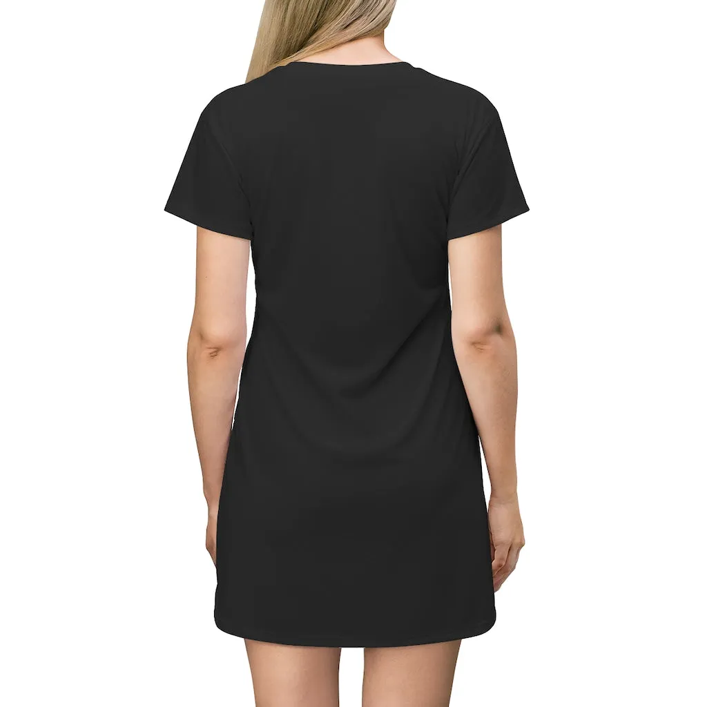 Chiwuahun All Over Print T-Shirt Dress