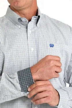 CINCH MEN'S STRETCH PLAID BUTTON-DOWN WESTERN SHIRT