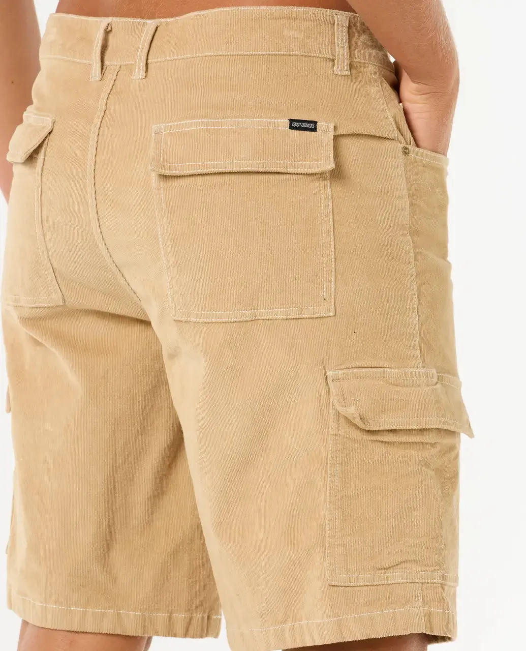 Classic Surf Cord Cargo Walkshorts in Khaki