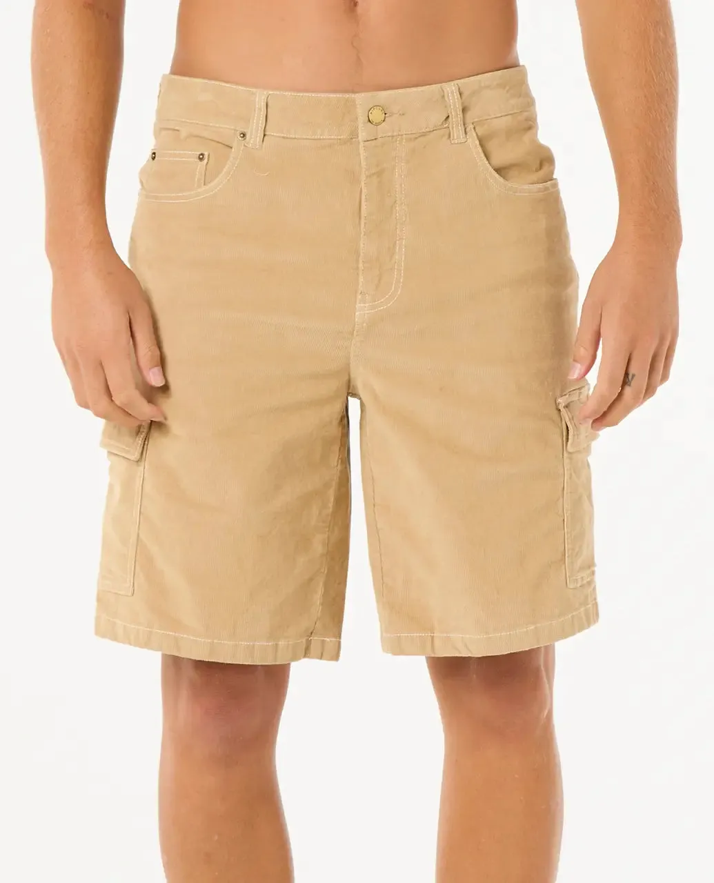 Classic Surf Cord Cargo Walkshorts in Khaki