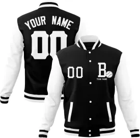 Custom Mens Lightweight Bomber Jacket Windbreaker Varsity Jacket Personalized Stitched Team Name Number