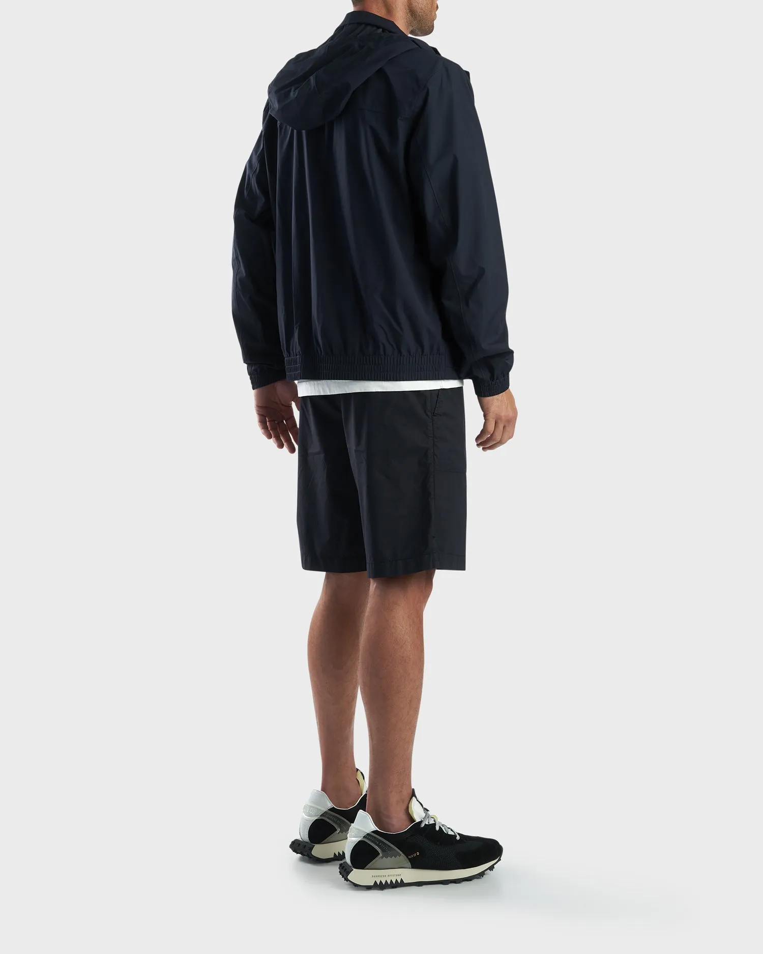 Dark Blue Technical Foldable Jacket