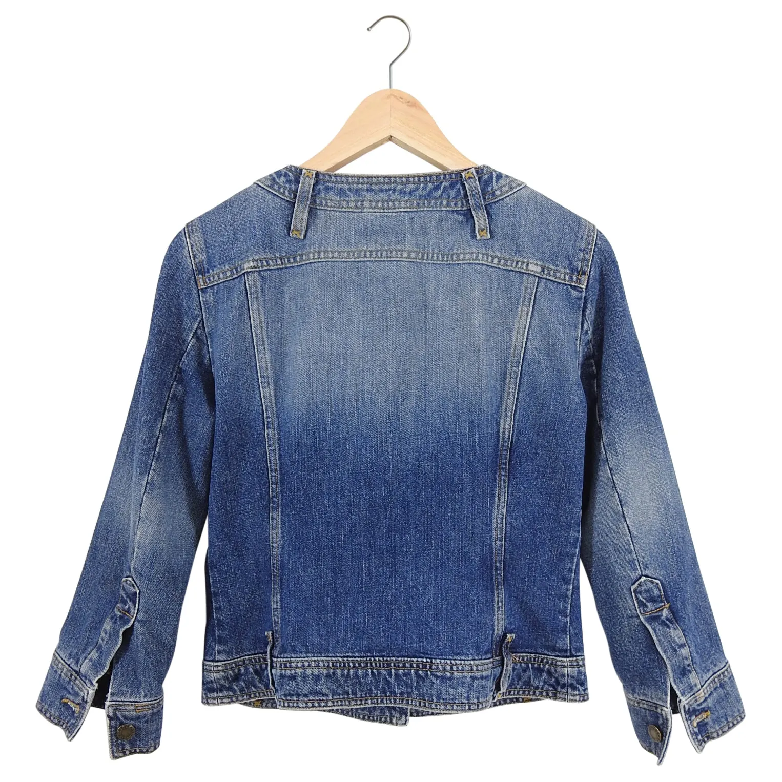 Dolce & Gabbana Denim Jacket with Leopard Pattern Lining - IT42 / 6