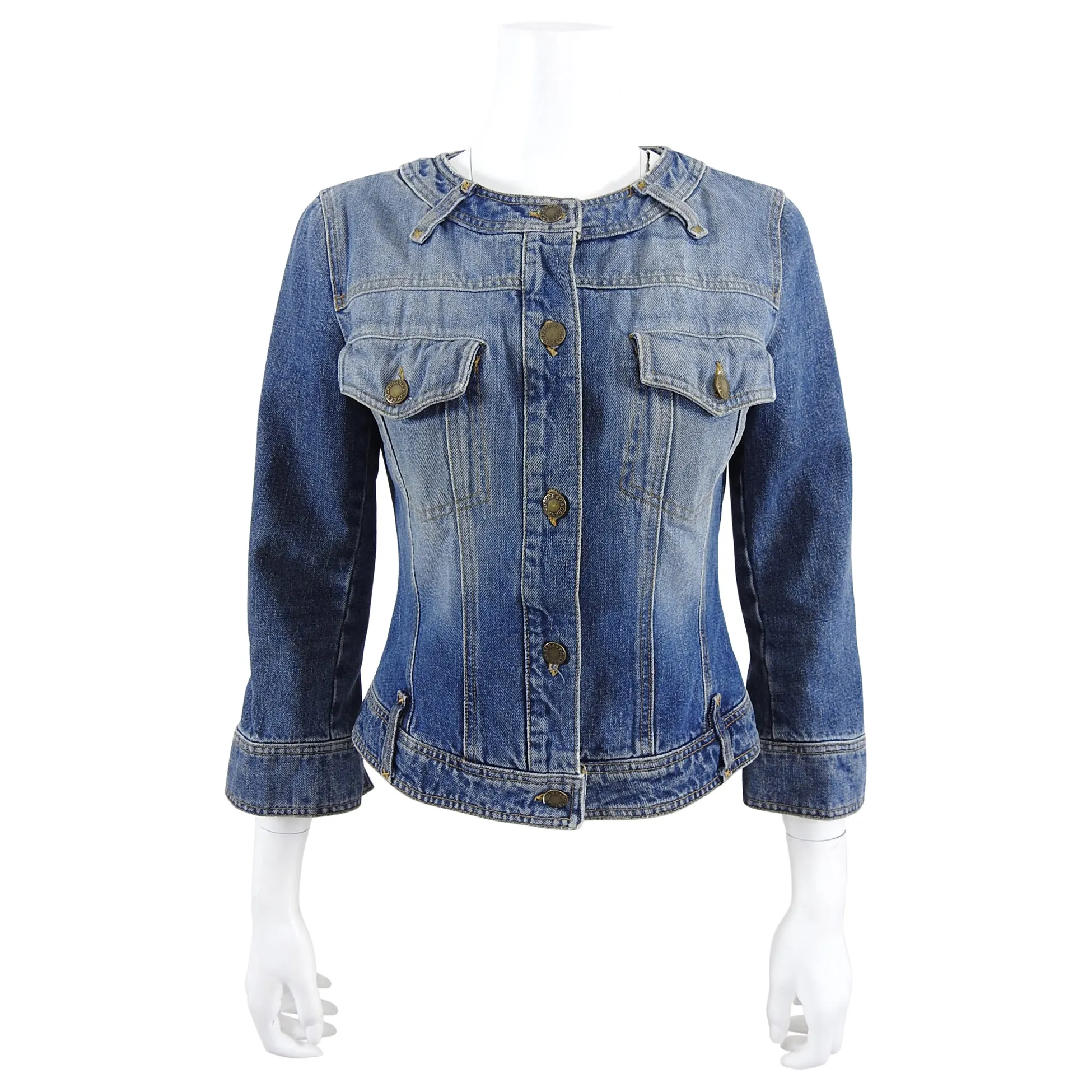 Dolce & Gabbana Denim Jacket with Leopard Pattern Lining - IT42 / 6
