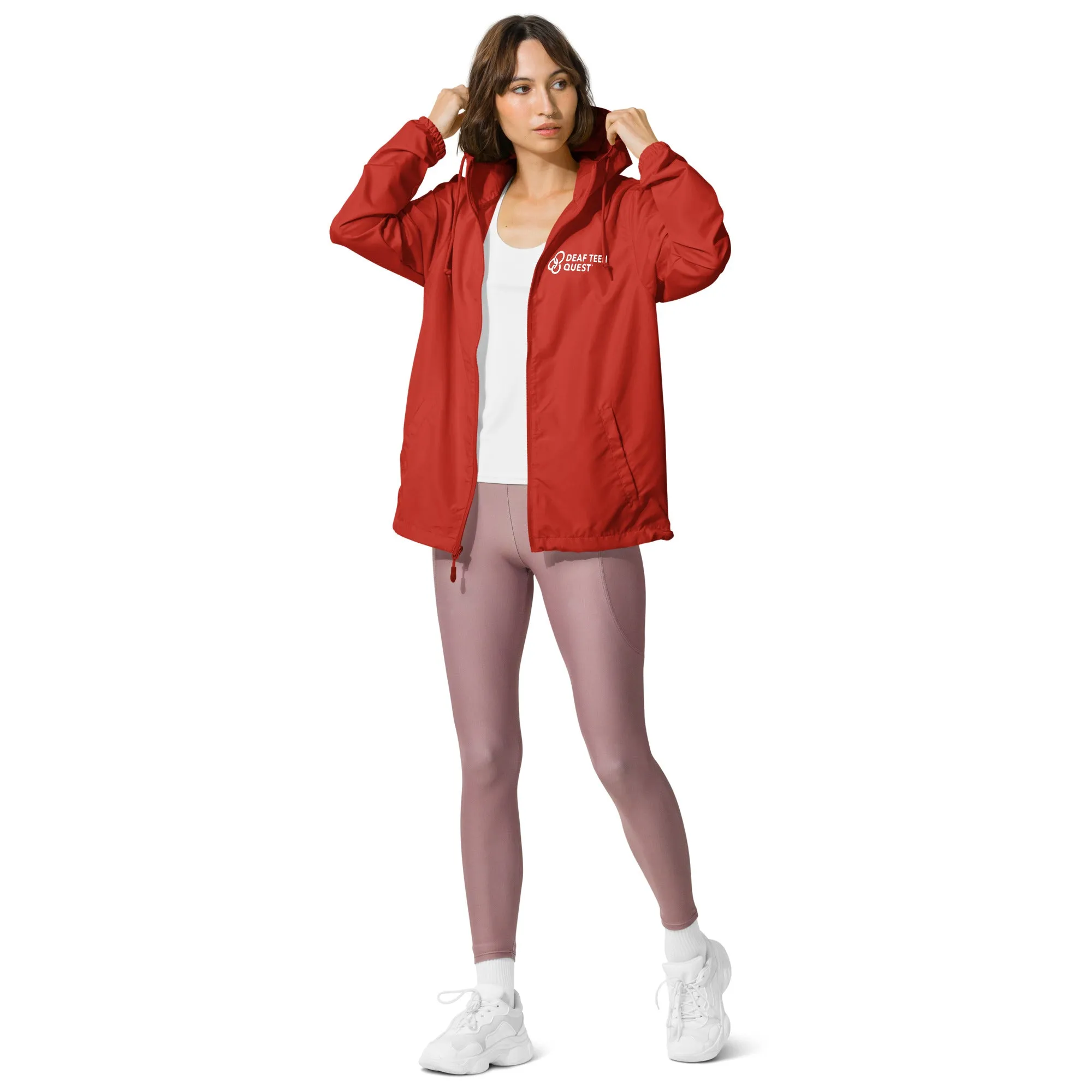 DTQ Unisex Lightweight Zip Up Windbreaker