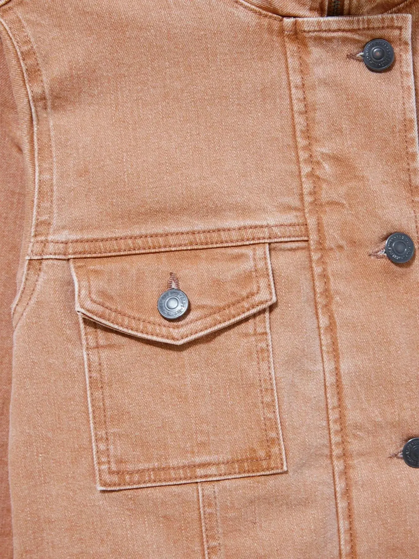 Fade Wash Denim Utility Jacket