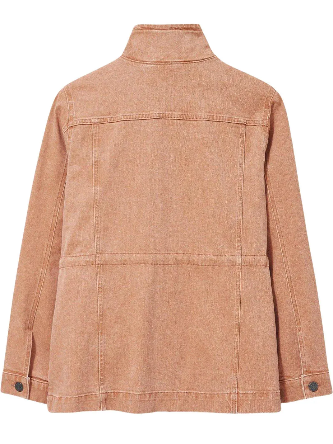 Fade Wash Denim Utility Jacket