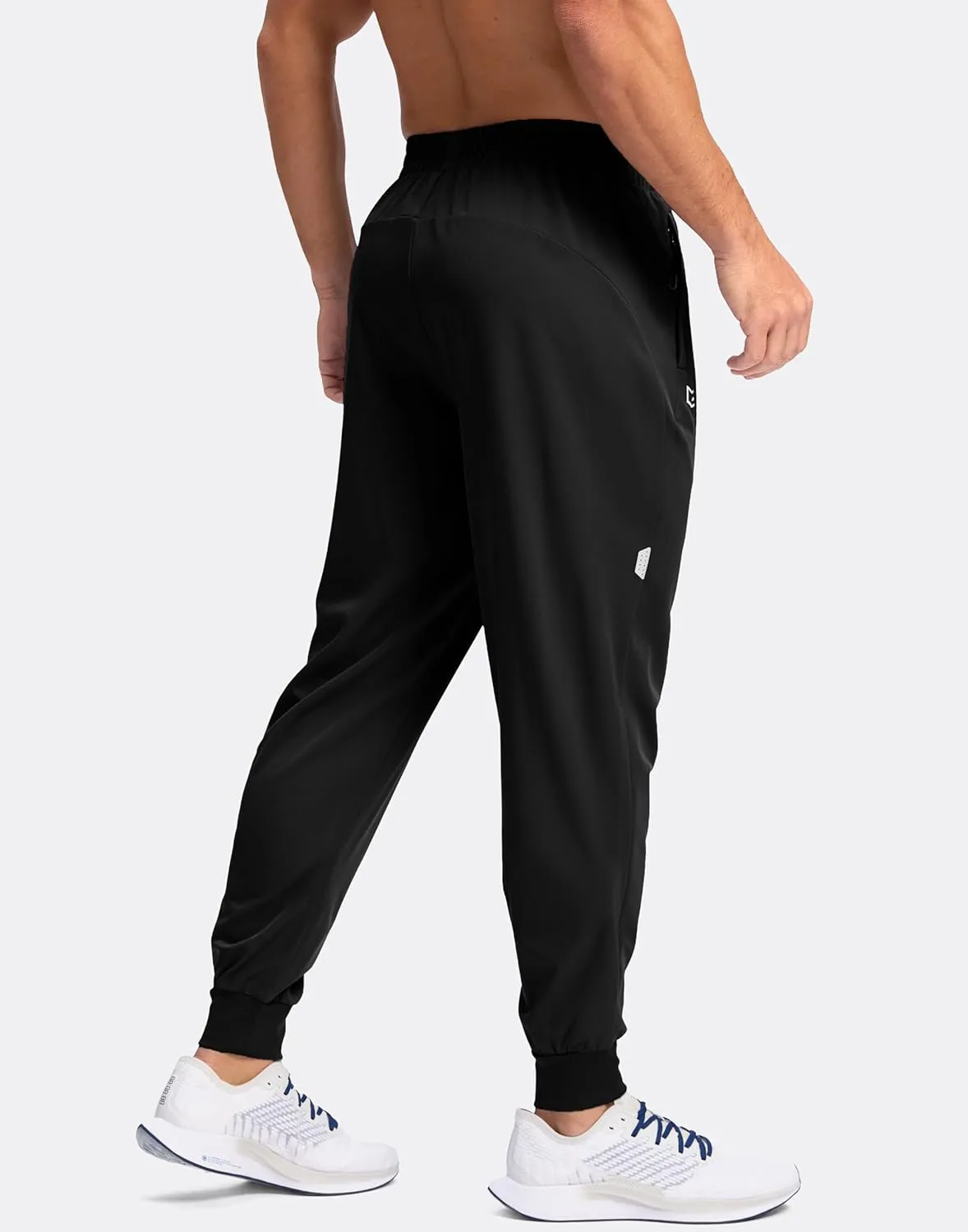 G Gradual Men's Joggers with Zipper Pockets Lightweight Athletic Workout Pants Quick Dry Sweatpants for Men Running Hiking
