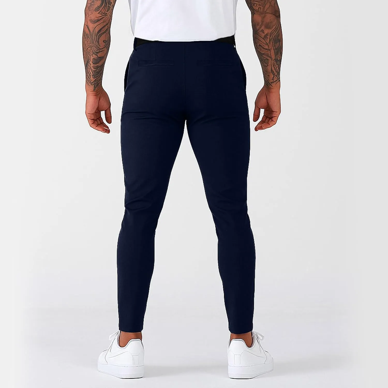 Golf Pants Men Stretch Relaxed Fit Elastic Waist Dress Pants Mencomfy Business Casual Chino Work Pants with Pockets