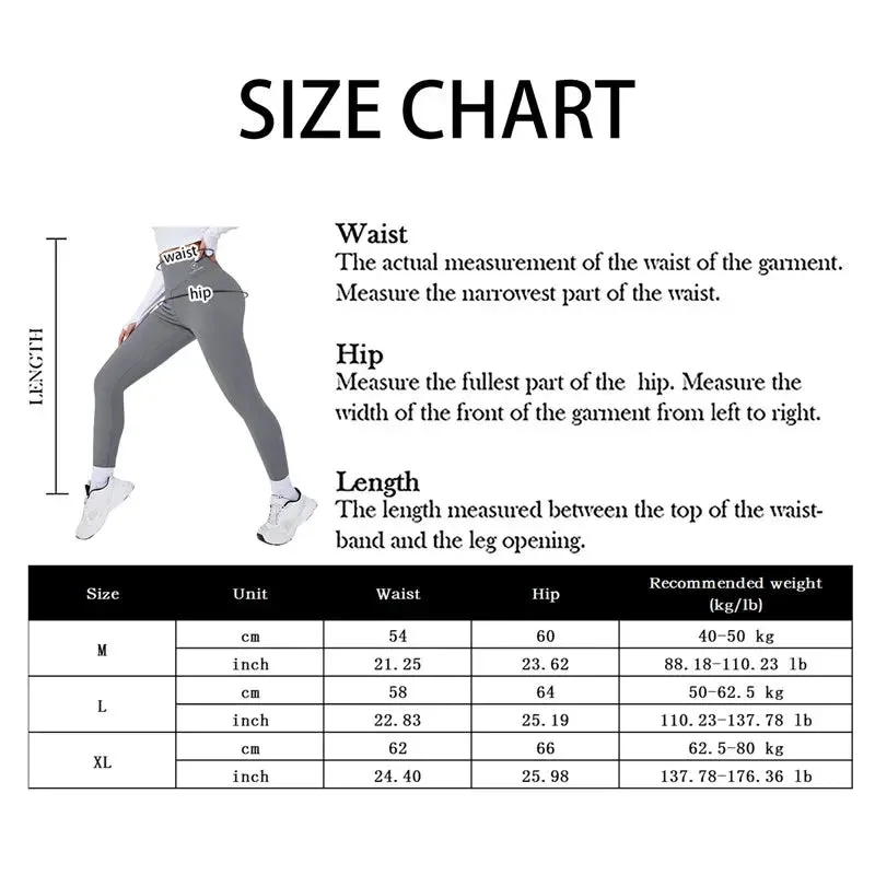 High Waist Yoga Leggings, Thermal Butt Lifting Gym Pants