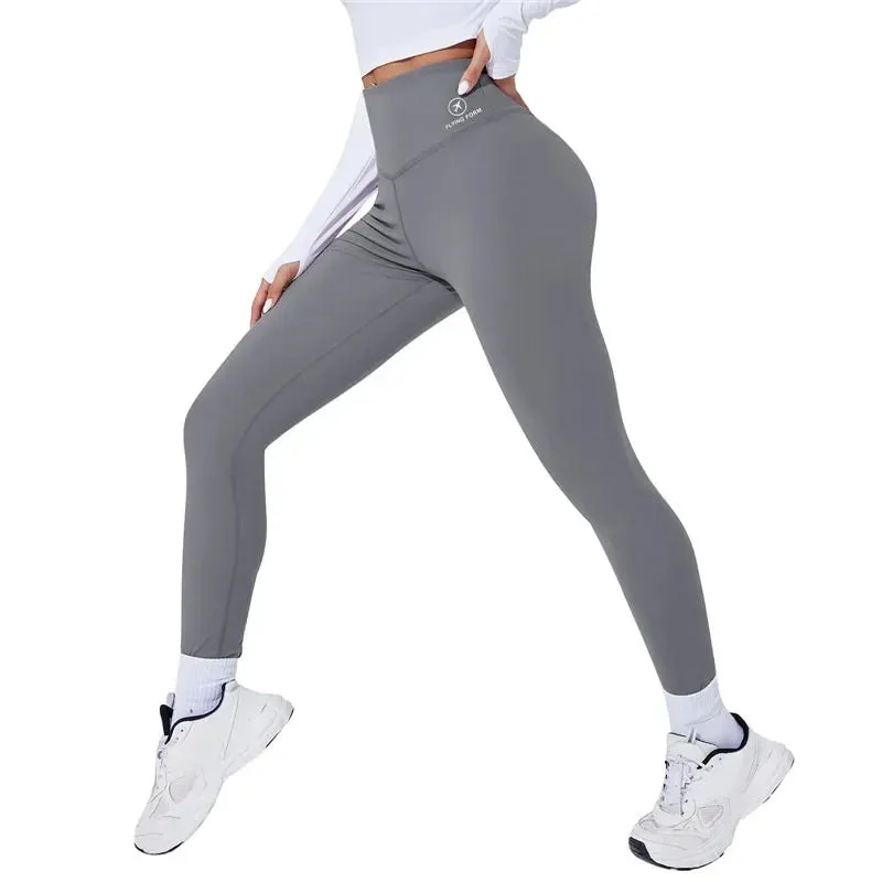 High Waist Yoga Leggings, Thermal Butt Lifting Gym Pants