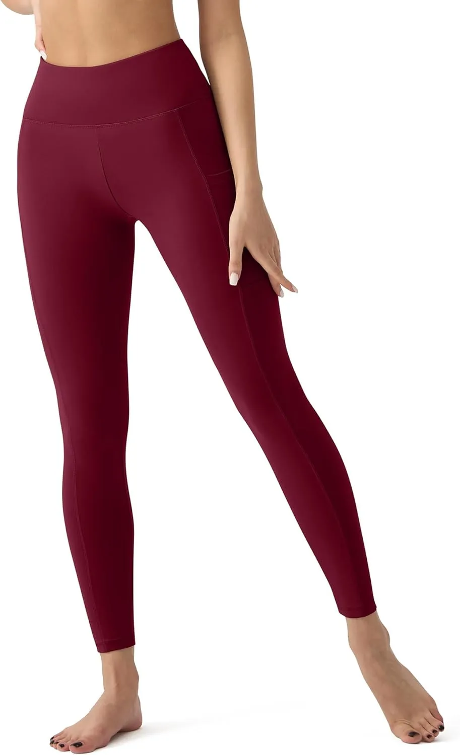 High Waisted Leggings for Women - Tummy Control Yoga Pants for Workout Running Athletic Women's Leggings Plus Size