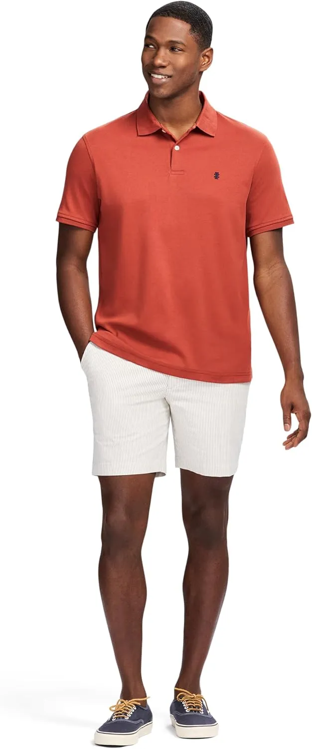 IZOD Men's Short Sleeve Interlock Polo Shirt