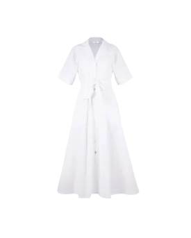 MARLEY SHIRT DRESS WHITE