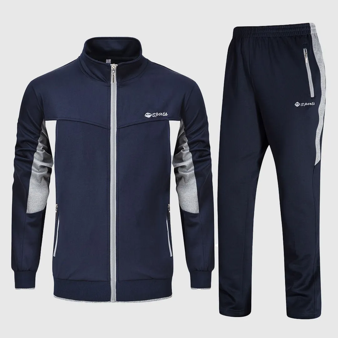 Men's Athletic Casual Full Zip Suit