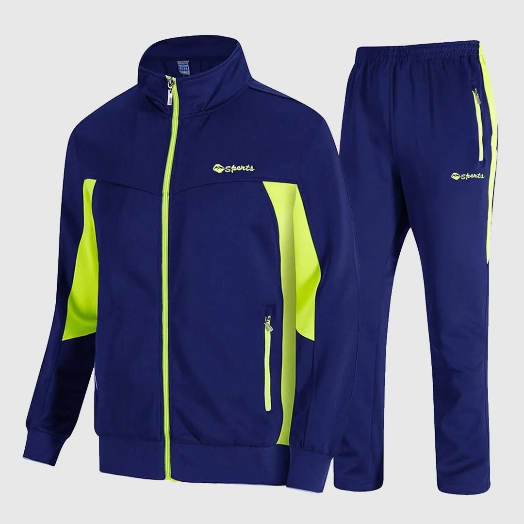 Men's Athletic Casual Full Zip Suit