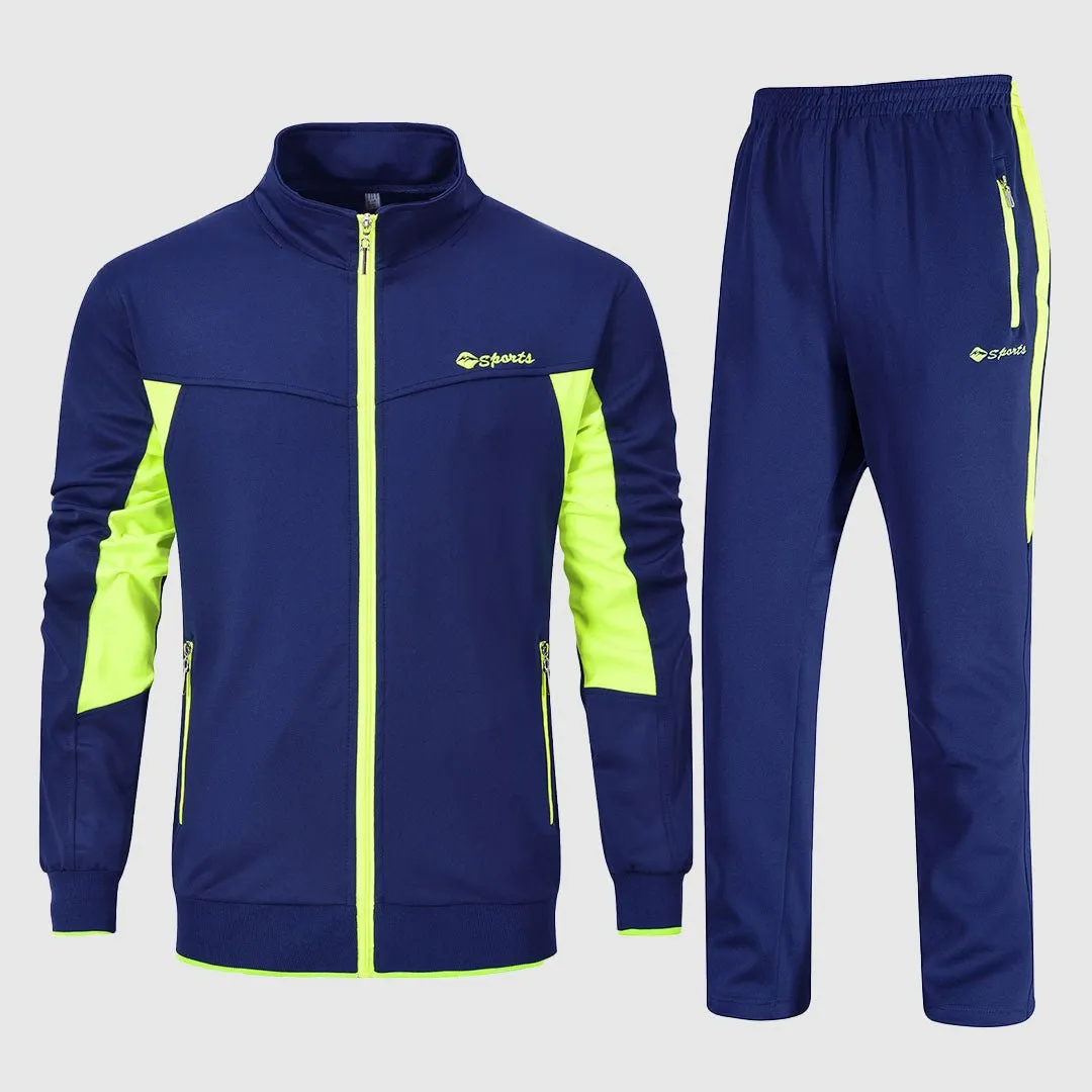 Men's Athletic Casual Full Zip Suit