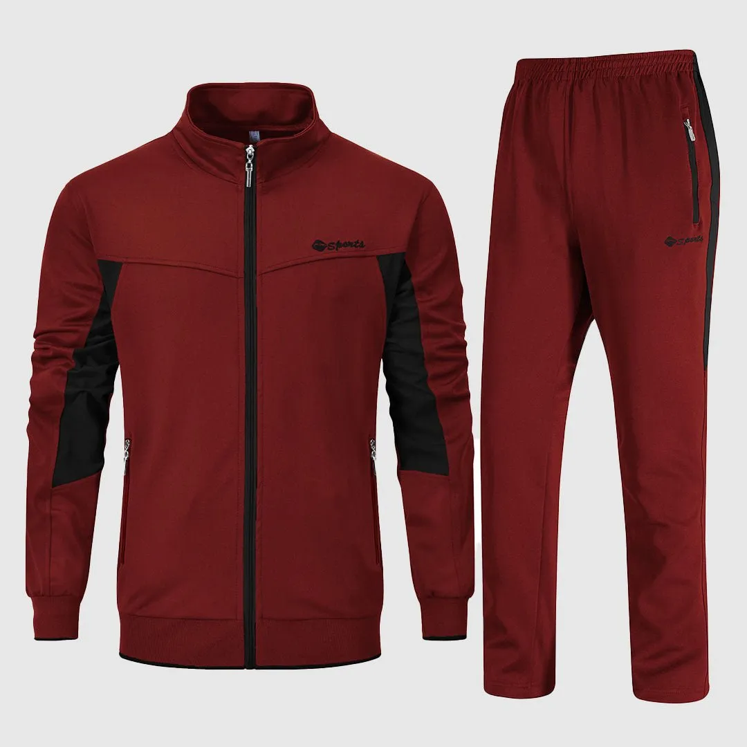 Men's Athletic Casual Full Zip Suit