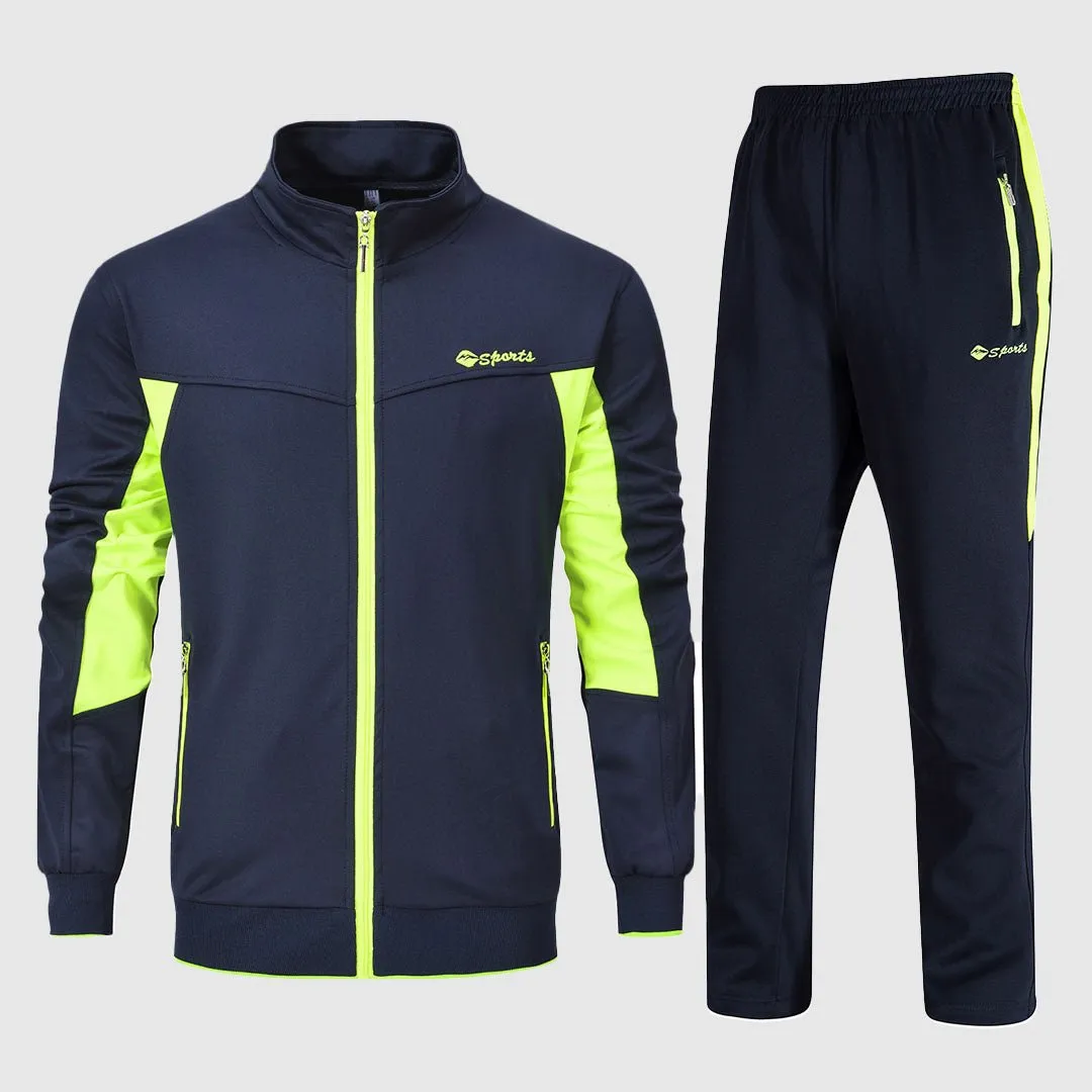 Men's Athletic Casual Full Zip Suit