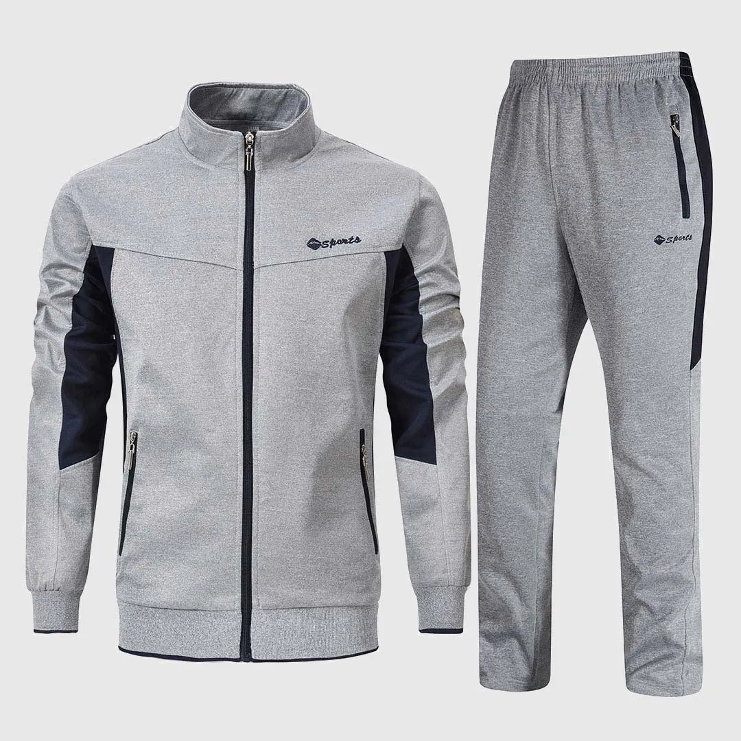 Men's Athletic Casual Full Zip Suit