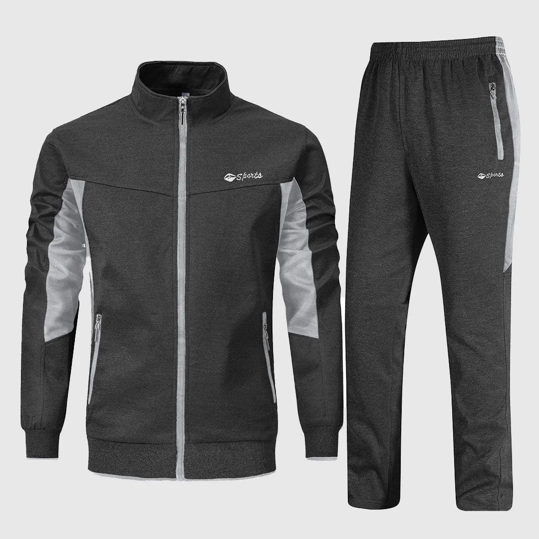 Men's Athletic Casual Full Zip Suit