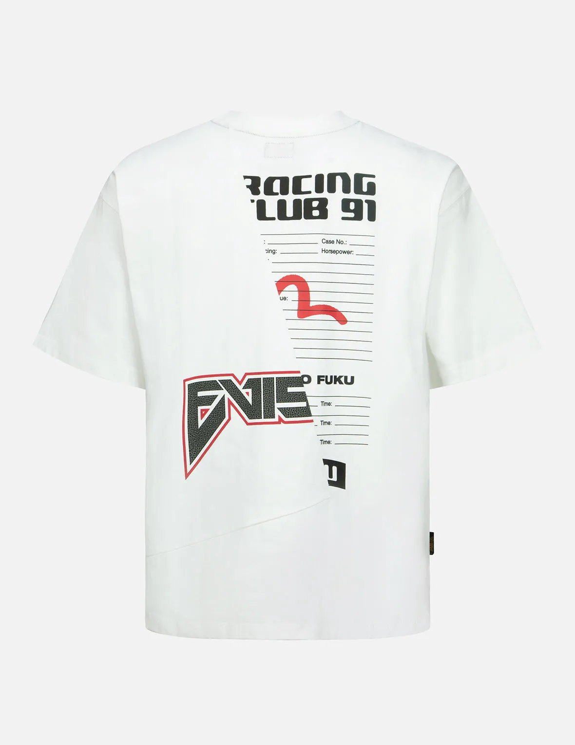 Multi-Logo and Graphic Print Patchwork T-Shirt