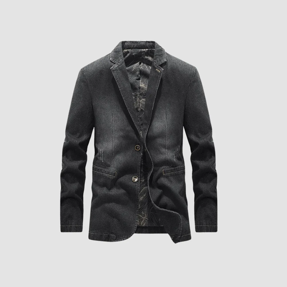 MV Fitted Business Casual Denim Jacket