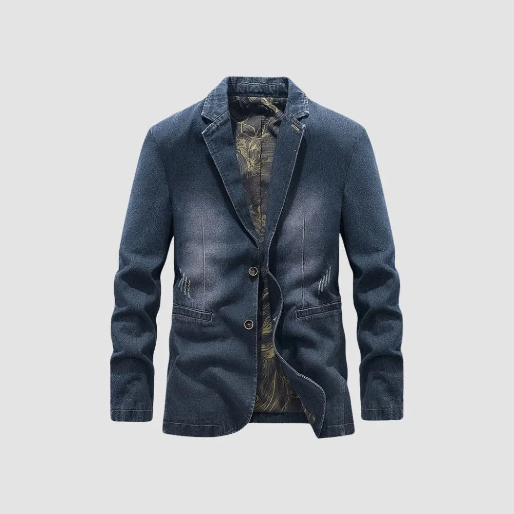 MV Fitted Business Casual Denim Jacket