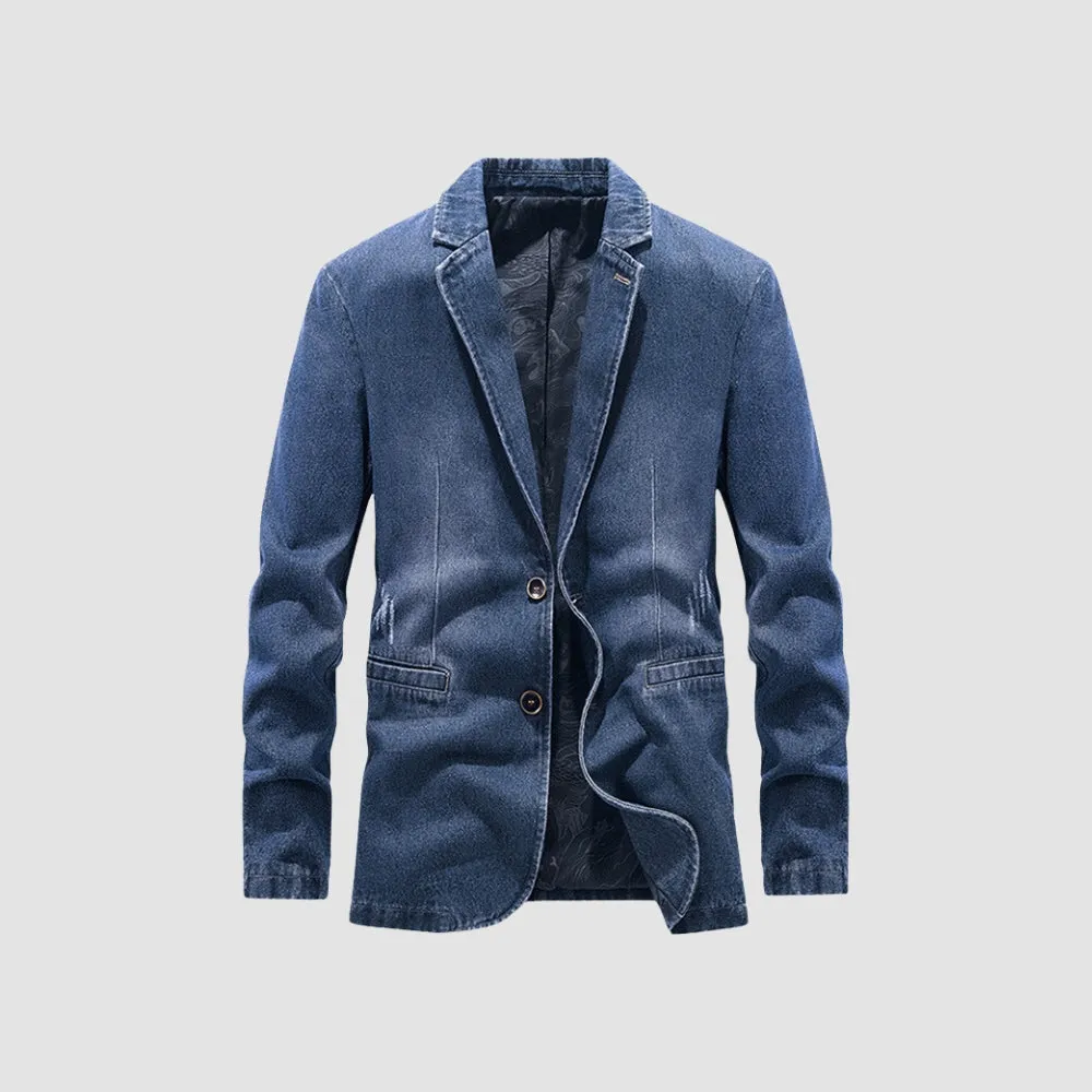MV Fitted Business Casual Denim Jacket