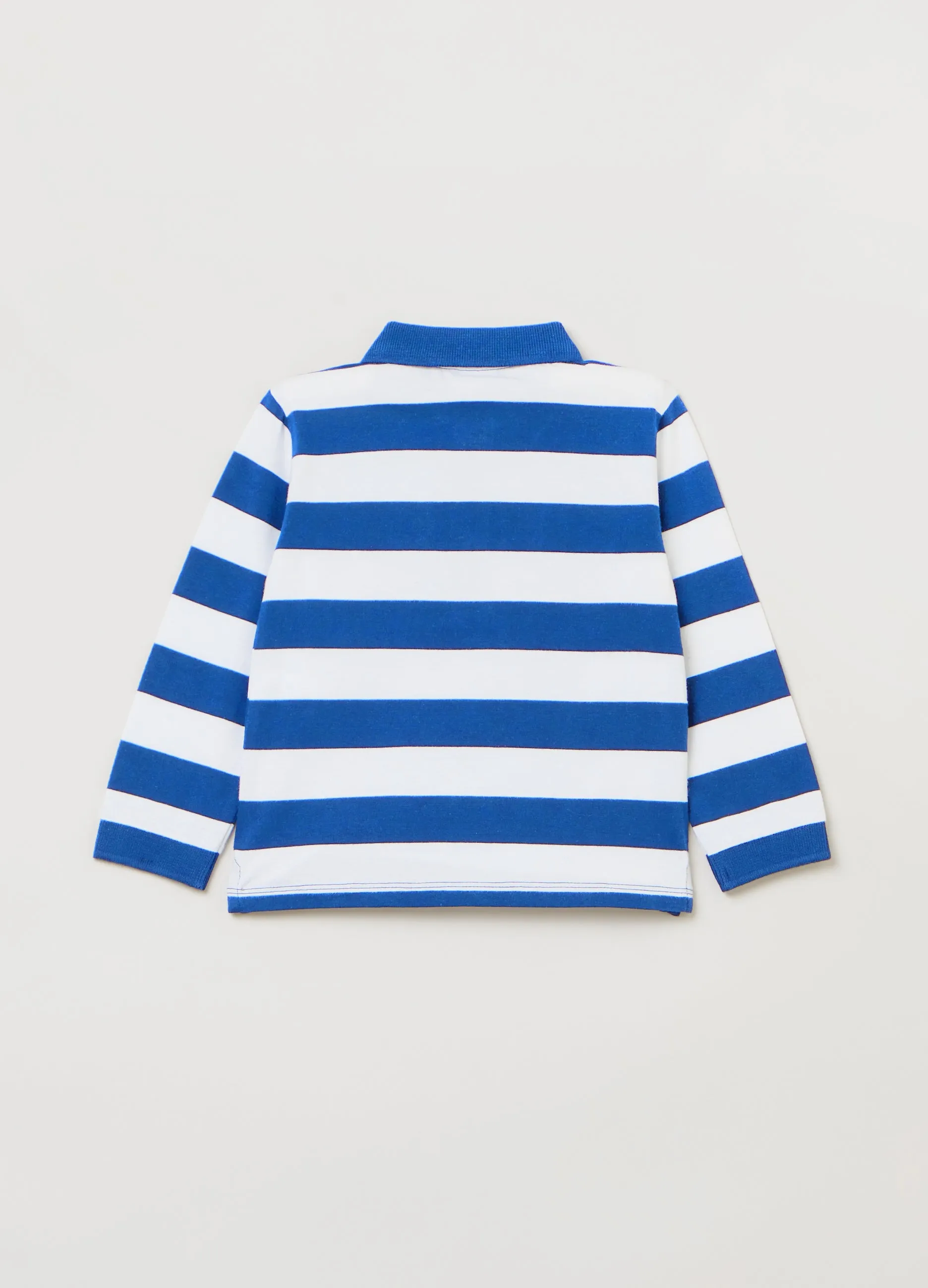 OVS Kids Boy Striped Pique Polo Shirt