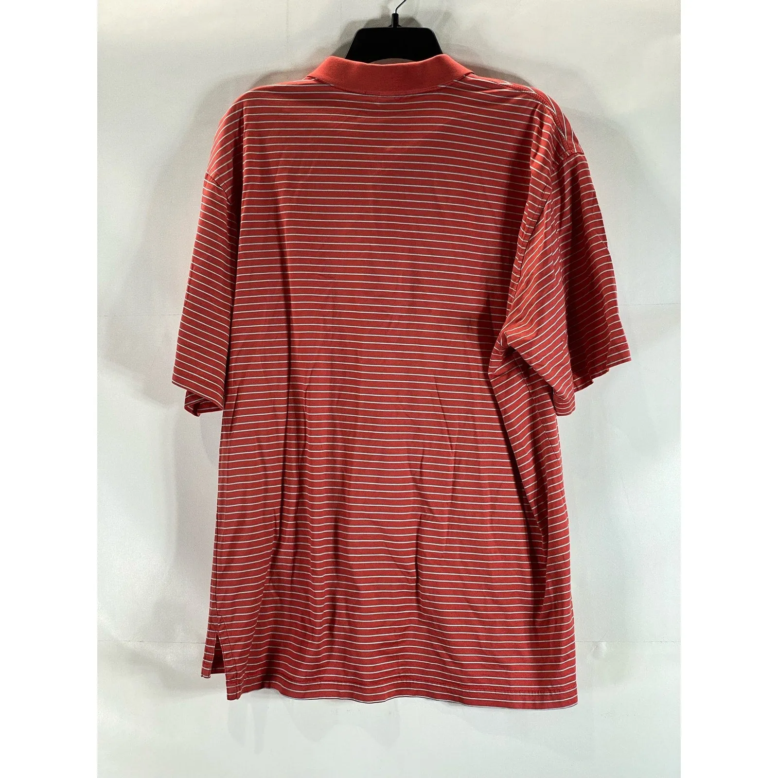 PETER MILLAR Men's Red Desert Mountain Striped Short Sleeve Regular-Fit Polo SZL