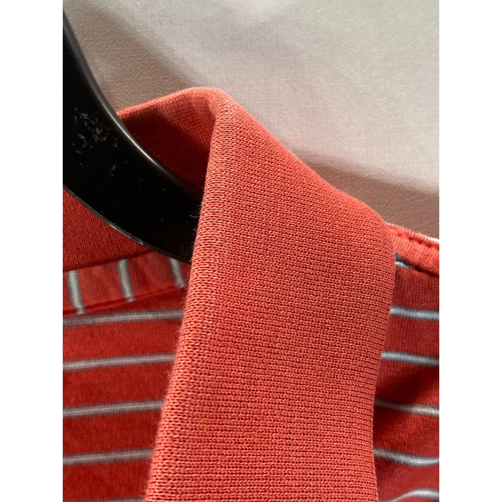 PETER MILLAR Men's Red Desert Mountain Striped Short Sleeve Regular-Fit Polo SZL