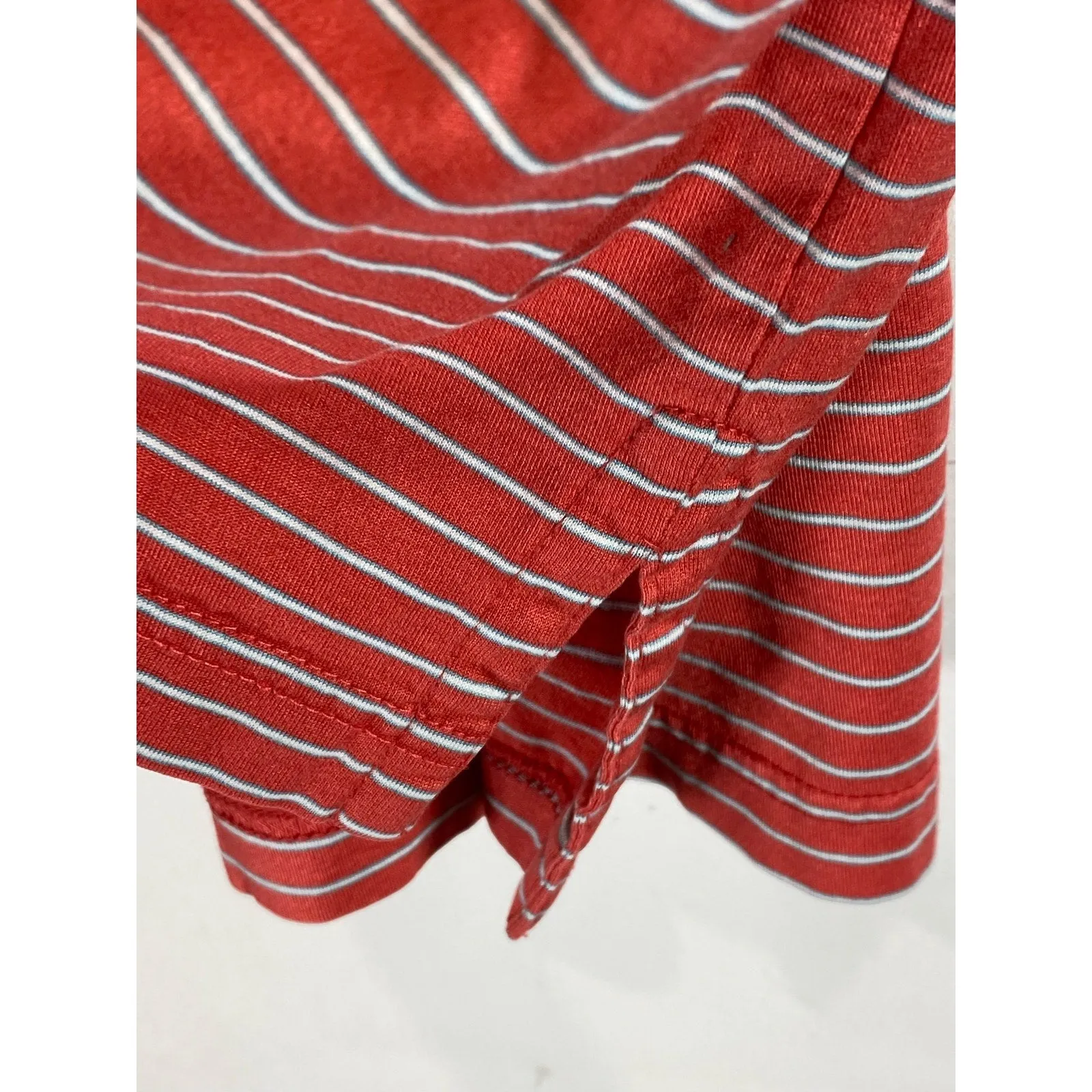 PETER MILLAR Men's Red Desert Mountain Striped Short Sleeve Regular-Fit Polo SZL