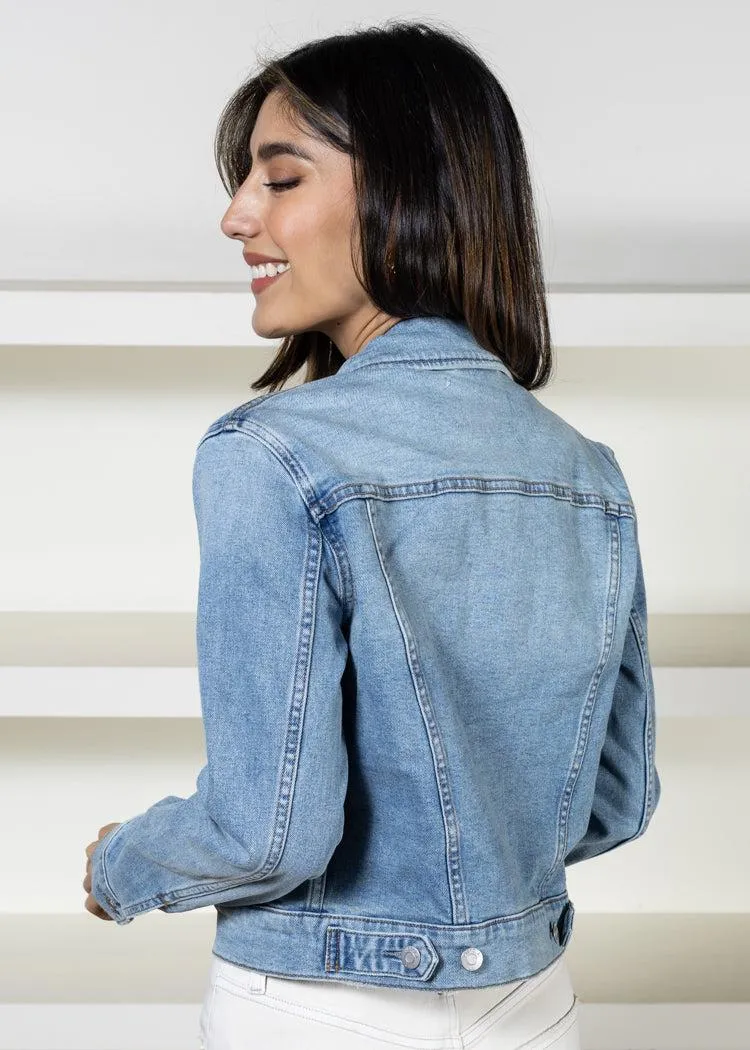 Pistola Saba Fitted Denim Jacket